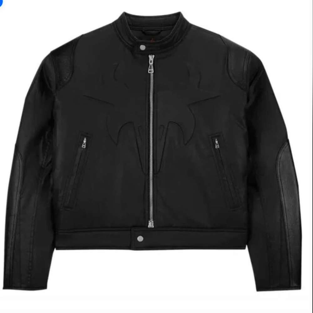 Nike Air Jordan X Travis Scott Cactus Jack Biker Jacket - Size L
